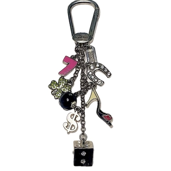 Coach Good Luck in Vegas Bag-charm Keychain - Picture 1 of 16
